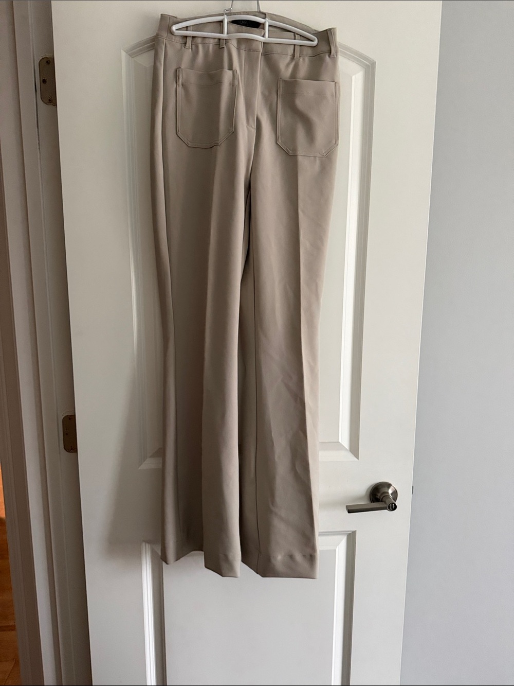 Rachel Zoe Wide-Leg Trousers in Light Taupe